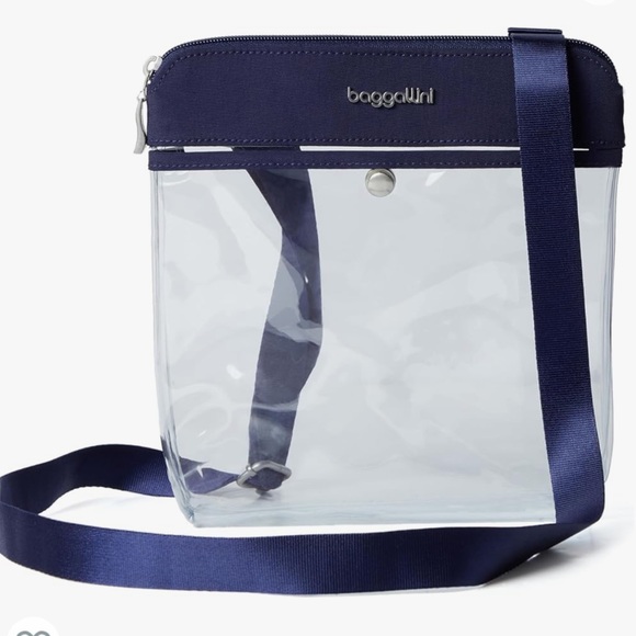 Baggallini Handbags - NWT! - BAGGALINI Stadium Clear Pocket Crossbody Bag